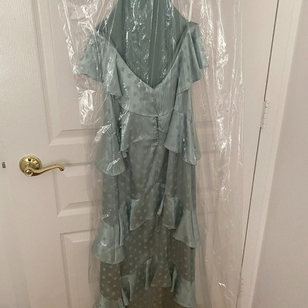 X REVOLVE BRIGITA DRESS IN MINT - Picture 3 of 5